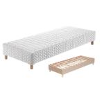 SOMMIER IGNIFUGO BEDFIRE - SFODERABILE - Rivestito in legno - Doghe in faggio