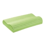 AloeMed - GUANCIALE CERVICALE MEMORY IN ALOE VERA - FORATO SU TUTTA LA SUPERFICIE (72 X 41 X h.11/13cm) - NATURALE - FRESCO - TRASPIRANTE