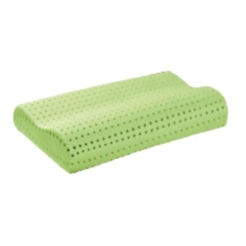 AloeMed - GUANCIALE CERVICALE MEMORY IN ALOE VERA - FORATO SU TUTTA LA SUPERFICIE (72 X 41 X h.11/13cm) - NATURALE - FRESCO - TRASPIRANTE