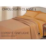 COPERTA IGNIFUGA - SU MISURA - LOGO PERSONALIZZABILE - Disponibile in diverse versioni e colori - MISTO-LANA o 100% Modacrilicoignifugo - Grammatura: 400 –450 –500 –550gr/mq - Bordatura: Punto cavallo o nastro vellutino